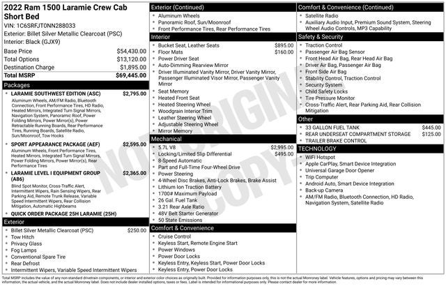 ram ram 1500 pickup 2022 1C6SRFJT0NN288033 image ram ram 1500 pickup 2022 1C6SRFJT0NN288033 image